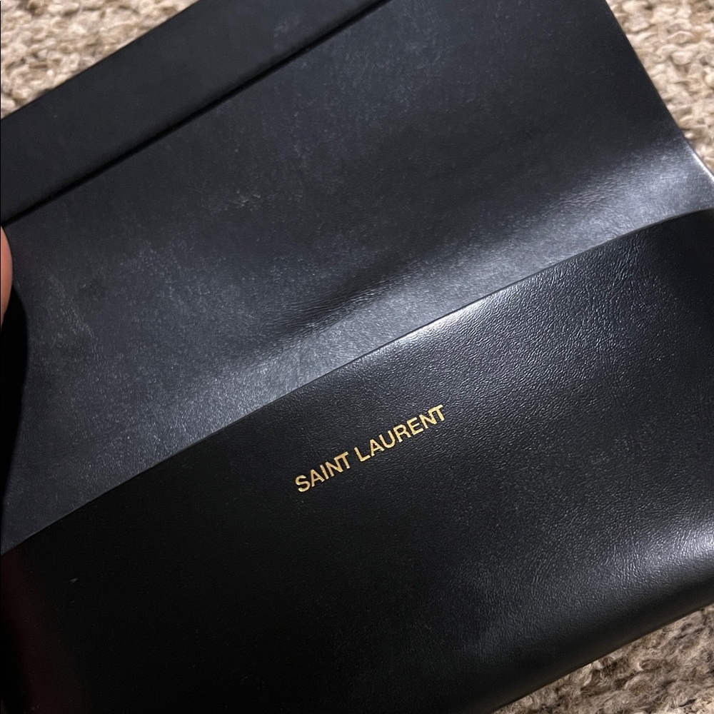 Saint Laurent Women's Sunglasses - Clear Nude Frames & Brown Lens - Picture 9 of 10